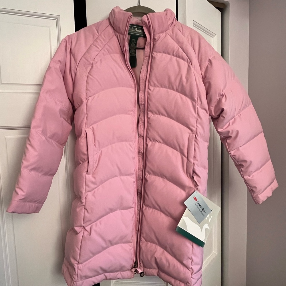 NEW L.L.Bean Goose Down Long Winter Puffer Coat